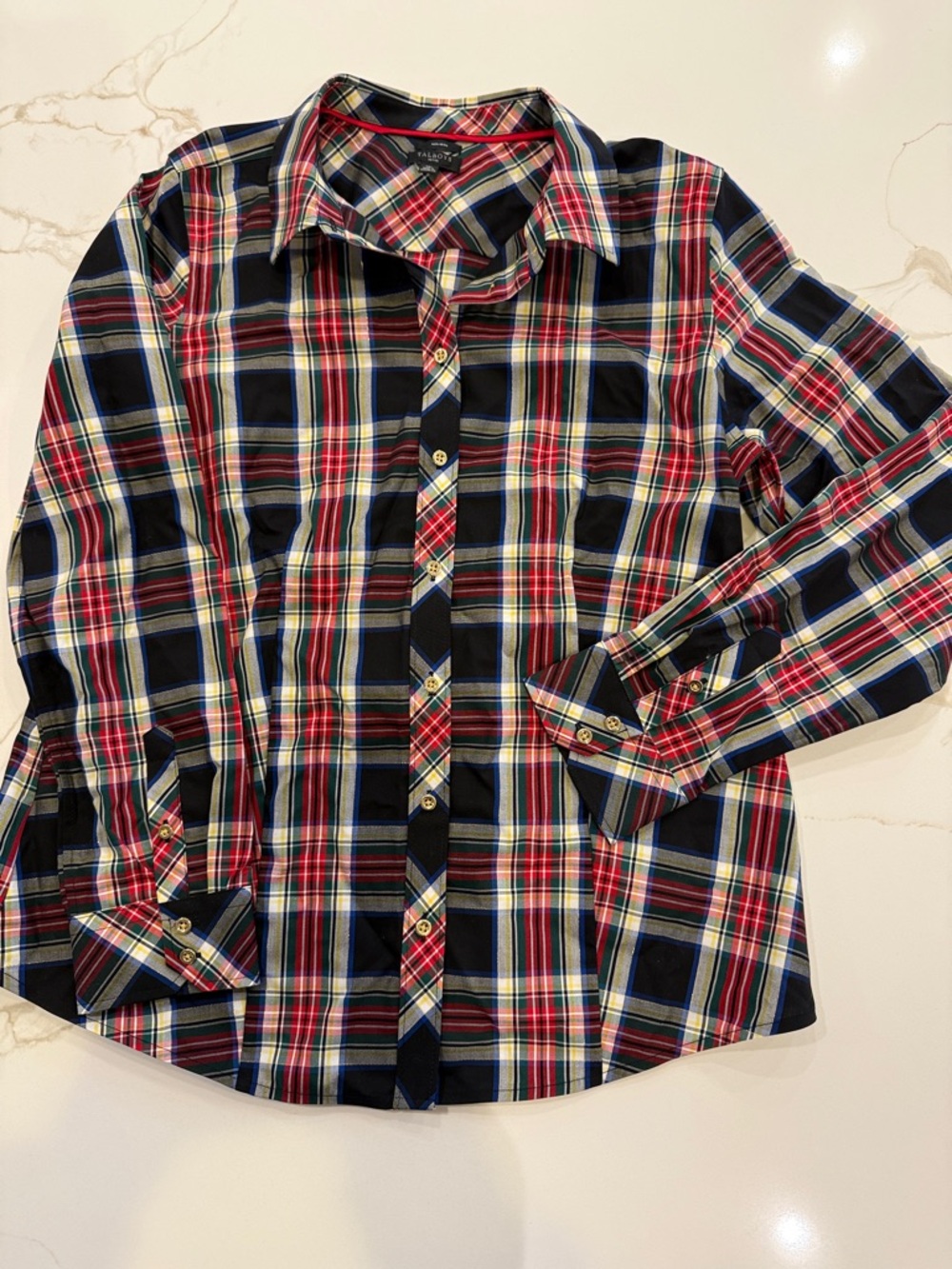 Plaid Button-Down Shirt